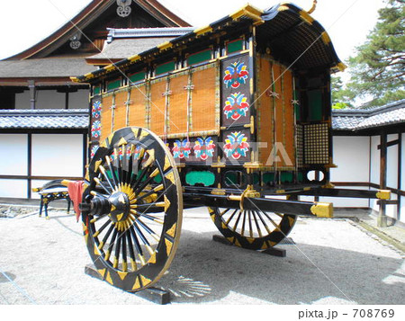 乗り物 牛車 祭り お祭りの写真素材