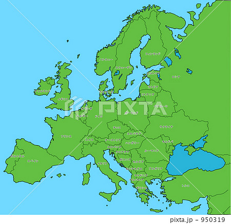 欧州 地図 マップ ヨーロッパのイラスト素材