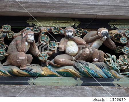 天然素材 見ざる言わざる聞かざる 三猿 彫刻 根付 提げ物 Yahoo