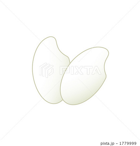 米粒のイラストのイラスト素材