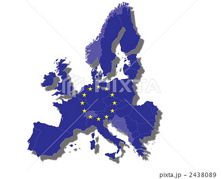 Eu 地図 ヨーロッパ 欧州のイラスト素材