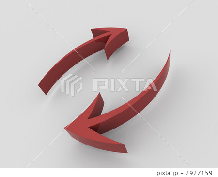 矢印 やじるし 交換 相互のイラスト素材
