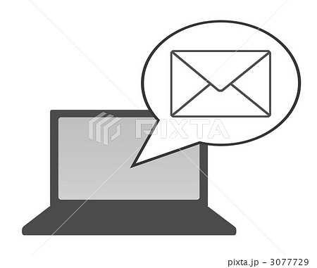 電子メール ｅメール メール受信 メールのイラスト素材