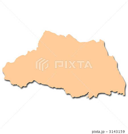 埼玉 埼玉県 地図 白地図のイラスト素材