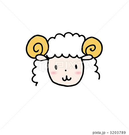 元の羊 イラスト 顔 最高の動物画像