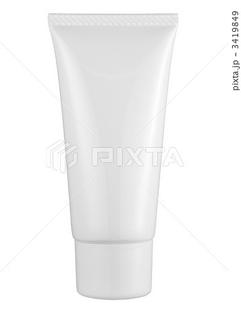 容器 チューブ 歯磨き粉 基礎化粧品の写真素材