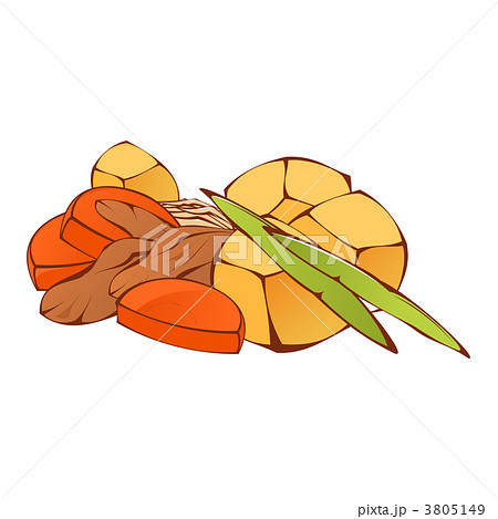 肉じゃがのイラスト素材