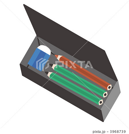筆箱のイラスト素材