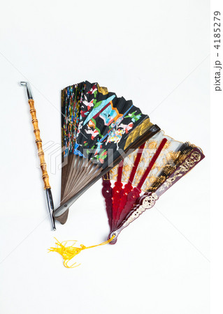 煙管 扇 キセル 24 70mm 扇子 壁紙 壁の写真素材