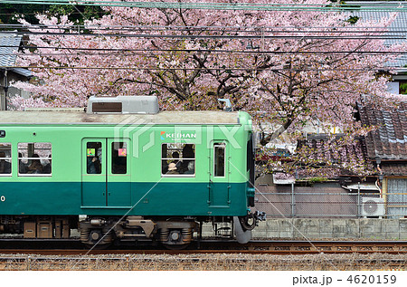 宇治線 京阪電車の写真素材