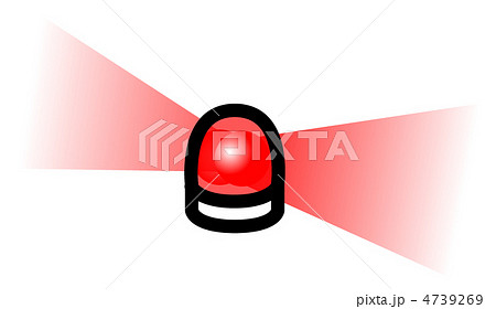 パトランプ ランプ 緊急事態 赤 救急のイラスト素材 Pixta