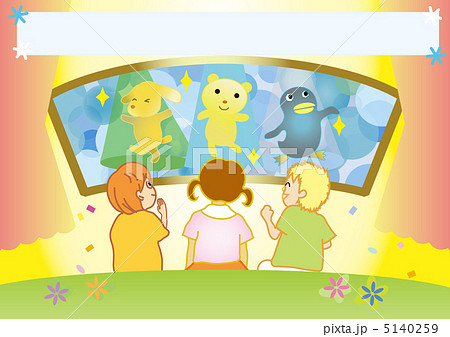 人形劇のイラスト素材