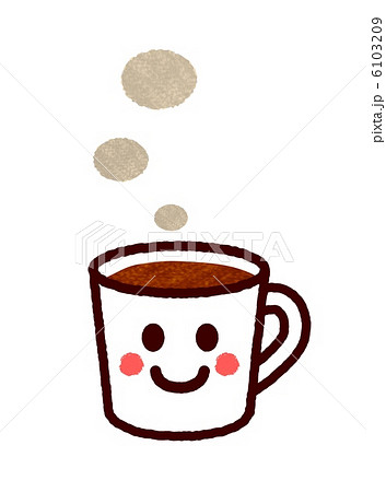 珈琲 ホットコーヒー コーヒー カップのイラスト素材
