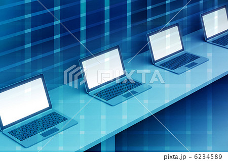 ノートパソコン パソコン Cg 整列のイラスト素材