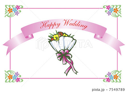 結婚 ウェディング メッセージボード ウエディングボードのイラスト素材
