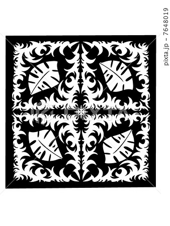 ベクター 切り絵 図柄 図案の写真素材