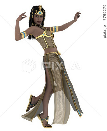 古代エジプト 衣装 姫の写真素材