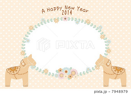 ダーラナホースのイラスト素材