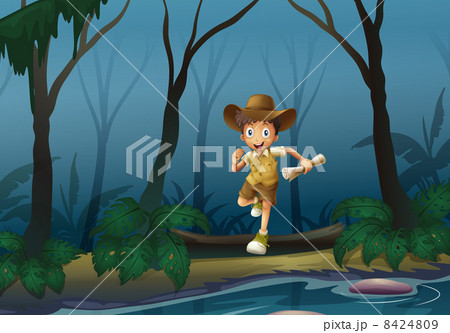 川沿い リバーサイド 川辺 川岸のイラスト素材