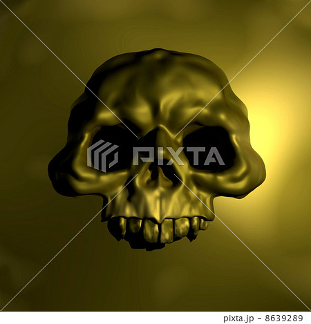 ドクロ 怖いのイラスト素材