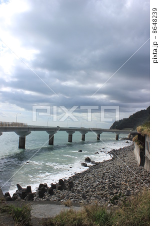 石部海上橋の写真素材