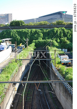 海底トンネル 専用線 東海道貨物線 羽田空港アクセス線構想の写真素材