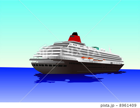 豪華客船のイラスト素材