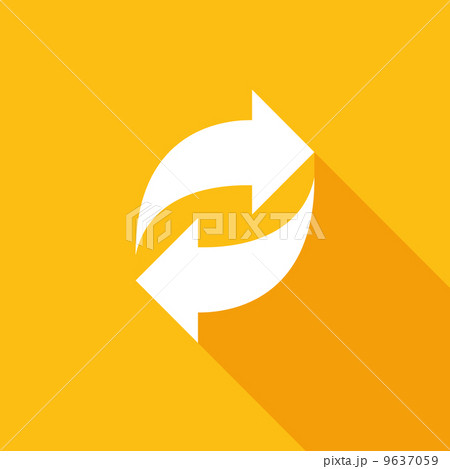 矢印 やじるし 交換 相互のイラスト素材