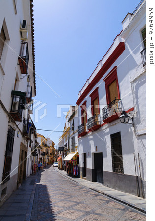 窓] 水彩画・風景画スペイン・コルドバ・ユダヤ人街・旧市街 窓]水彩画