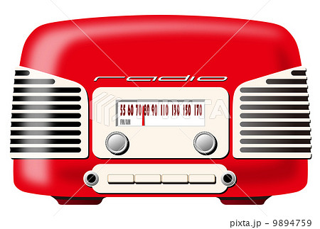 ラジオ レトロ ヴィンテージ Fmのイラスト素材