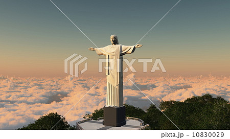 キリスト像 ブラジル Cg 観光地のイラスト素材
