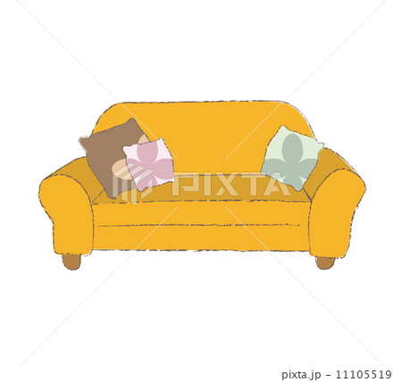 カウチ ソファ 座るのイラスト素材 カウチ ソファ 座るのイラスト素材