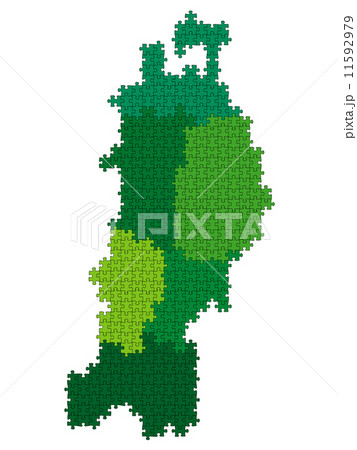 東北地方 東北 地図 ベクターのイラスト素材