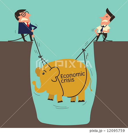 男 支える 持ち上げる 重いのイラスト素材