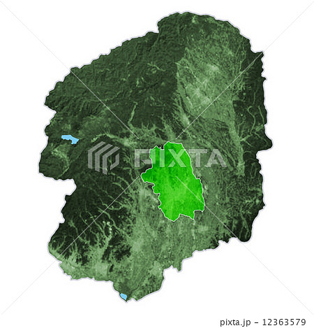 栃木県 宇都宮市 県地図 栃木県地図のイラスト素材