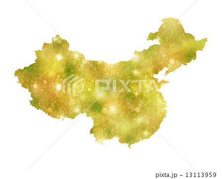 中国地図のイラスト素材
