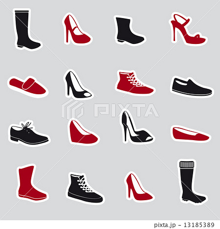 婦人靴 パンプス 靴 カジュアルのイラスト素材