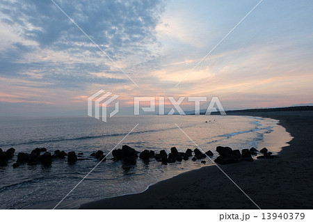 茅ヶ崎西浜海岸の写真素材 茅ヶ崎西浜海岸の写真素材
