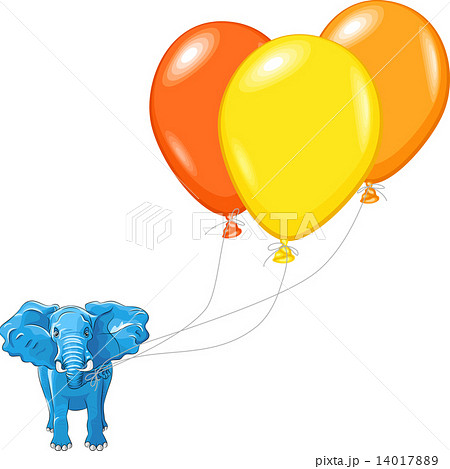 風船 気球 ぞう ゾウのイラスト素材 - PIXTA