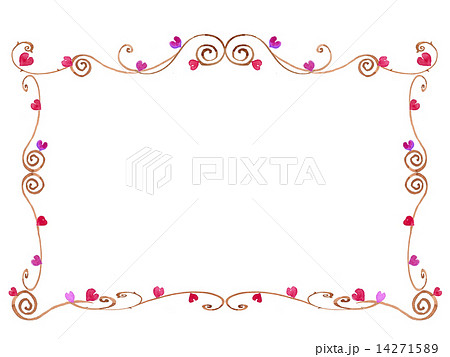 フレーム 枠 蔦 蔓のイラスト素材