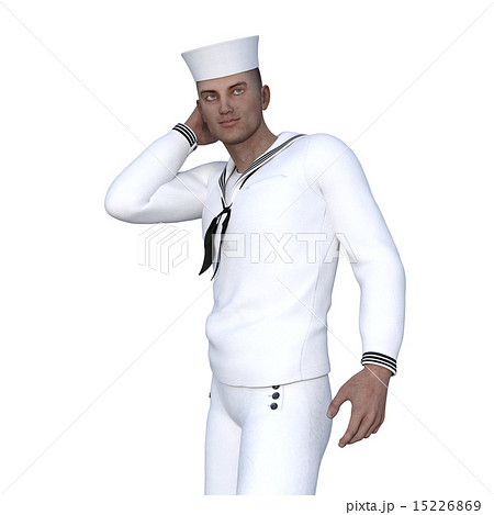 セーラー 男性 海軍のイラスト素材