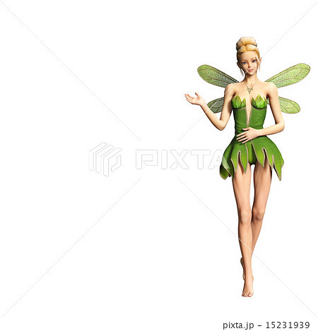 ティンカーベル風のイラスト素材