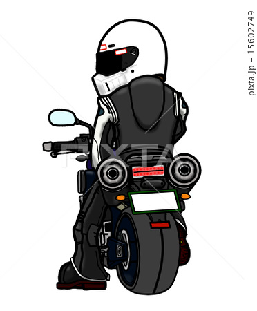 停車 趣味 ライダー バイクのイラスト素材 停車 趣味 ライダー バイクのイラスト素材