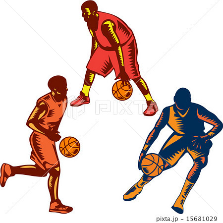 バスケットボール ドリブル イラスト スポーツのイラスト素材