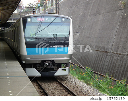 洋光台駅ホームの写真素材