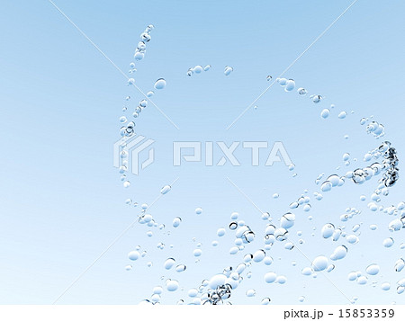 空気 気泡 水面 水のイラスト素材