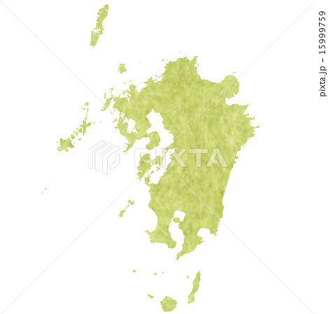 九州 地図の写真素材