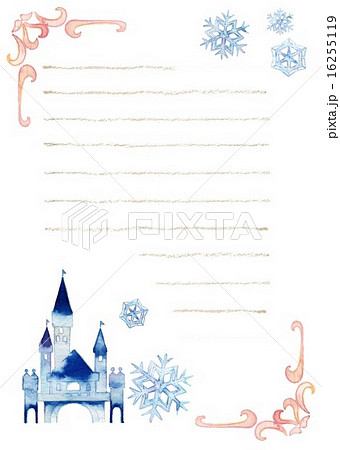 縦書きクリスマスカードのイラスト素材 Pixta