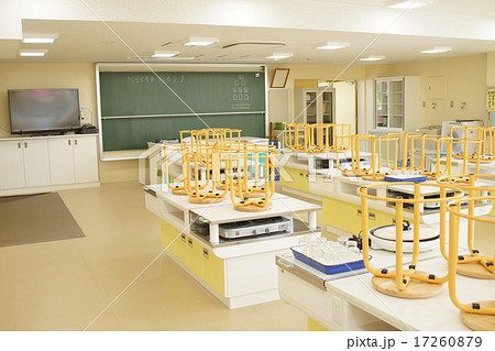 家庭科室 学校 調理室 公共施設の写真素材