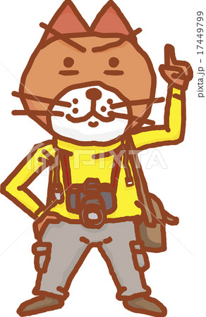 カメラマン 擬人化 ベクター キャラクターのイラスト素材